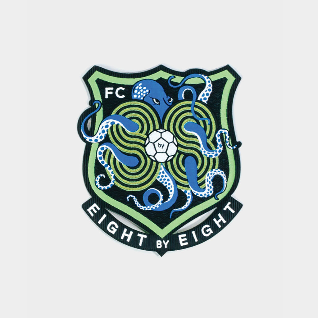 Eight by Eight FC Badge (green/blue)