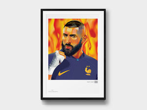 Limited-Edition Giclée Print: Karim Benzema