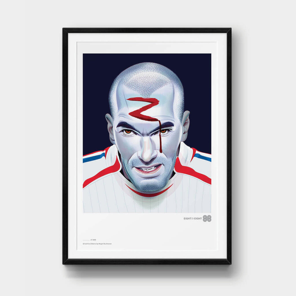 Limited-Edition Giclée Print: Zinedine Zidane