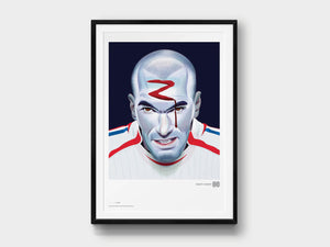 Limited-Edition Giclée Print: Zinedine Zidane